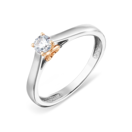 Т311017859 кольцо из белого золота с бриллиантом