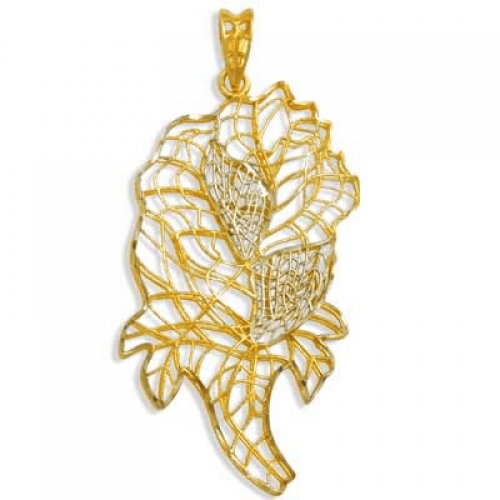 Ювелирный завод Топаз Подвеска Цветок из желтого золота