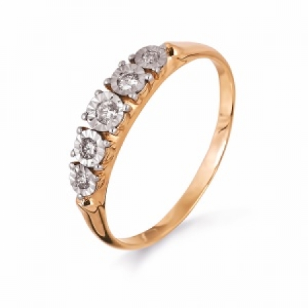 Т145613438 золотое кольцо с бриллиантами