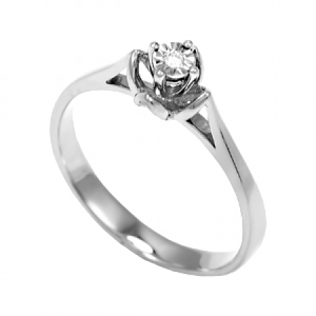 Т335611667 кольцо из белого золота с бриллиантом