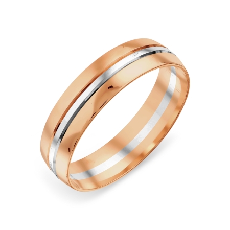 Т130019076 кольцо обручальное из разных цветов золота