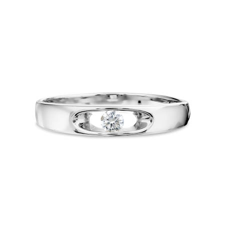 Т301018527 кольцо из белого золота с бриллиантом