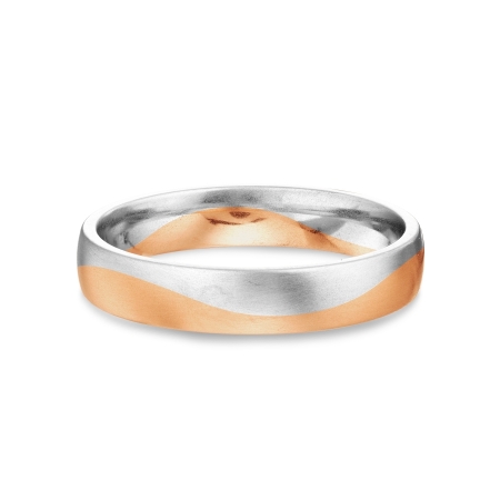 Т130319067 обручальное кольцо из комбинированного золота без камней