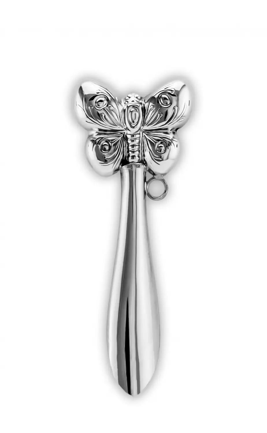 Набор для малышей DODO "Бабочка": погремушка и сувенир-пустышка (Серебро 925)