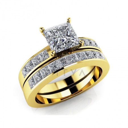 Ювелирная компания «ТИТУЛ» Комплект свадебных колец из желтого золота