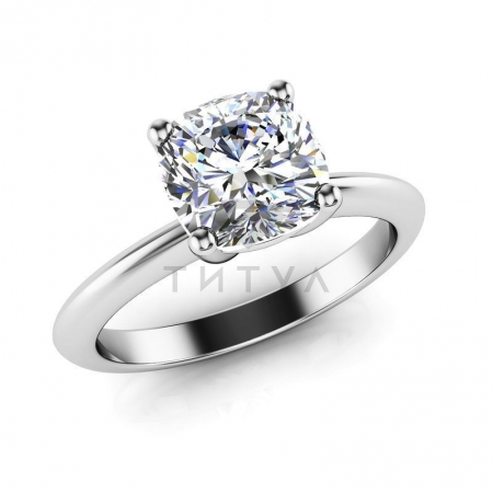 М-12431 помолвочное кольцо из белого золота с большим муассанитом