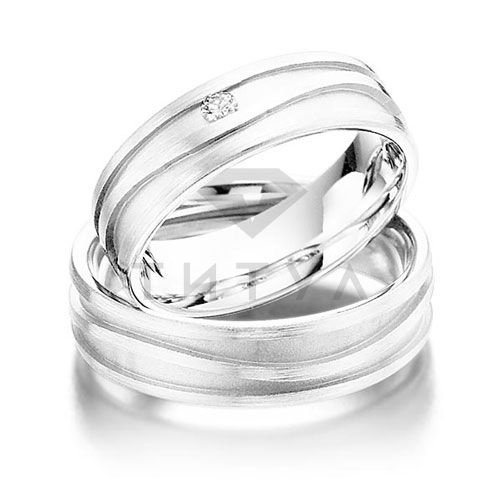 Парные обручальные кольца из платины (цена за пару)
