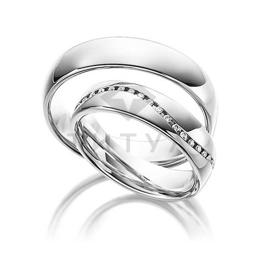 Т-37350 золотые парные обручальные кольца (цена за пару)