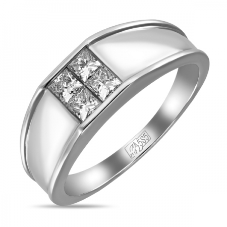 Т-30270 кольцо из белого золота c бриллиантами