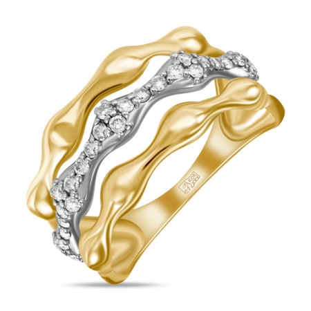 Ювелирная компания «ТИТУЛ» Золотое кольцо c бриллиантами
