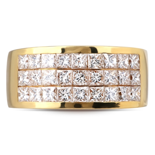 Русские самоцветы Обручальное кольцо из желтого золота с бриллиантами