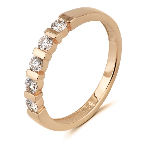 Русские самоцветы Золотое кольцо с бриллиантами