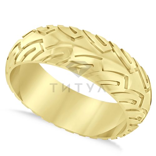 Кольцо из желтого золота без камней