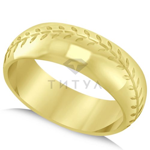 Кольцо из желтого золота без камней