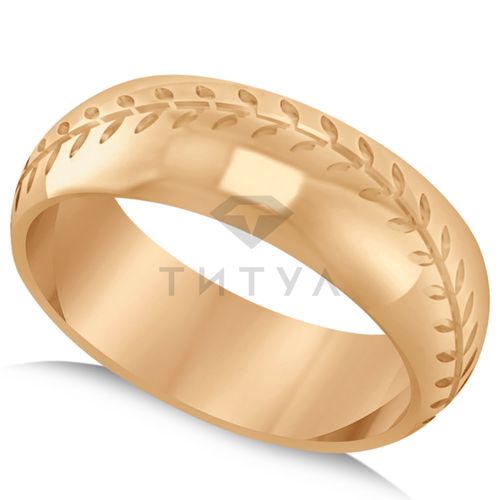 Ювелирная компания «ТИТУЛ» Кольцо из красного золота без камней