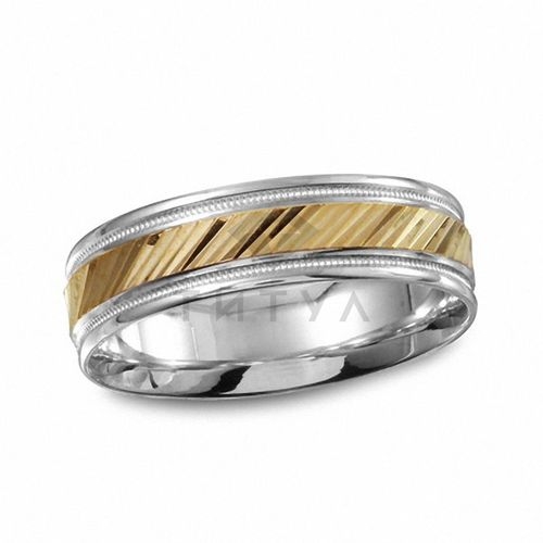 Ювелирная компания «ТИТУЛ» Мужское кольцо из комбинированного золота без камней
