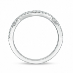 Обручальное кольцо "Твой стиль" с сапфиром и бриллиантами