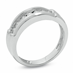 Мужское обручальное кольцо "Стивен" с бриллиантами