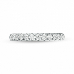 Обручальное кольцо "Нежные объятия" из белого золота 750 пробы с бриллиантами