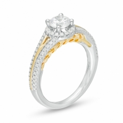 Помолвочное кольцо из золота 585 пробы с бриллиантом