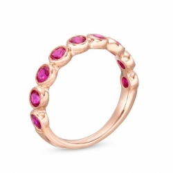 Женское кольцо из красного золота 585 пробы с рубином