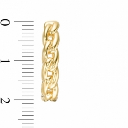 Серьги конго из желтого золота 585 пробы