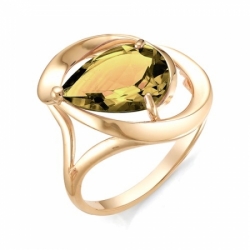 Кольцо из красного золота с султанитом
