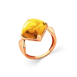 Кольцо из золота c цитрином