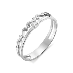 Серебряное кольцо c фианитом