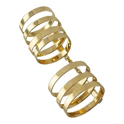 Женское кольцо из желтого золота без камней