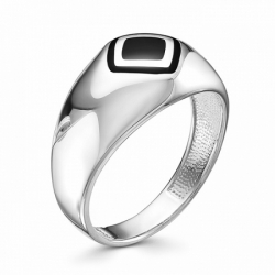 Мужское кольцо из серебра с эмалью
