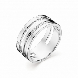 Серебряное кольцо c фианитом