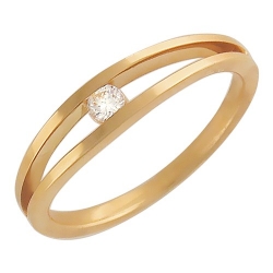 Золотое кольцо c бриллиантом