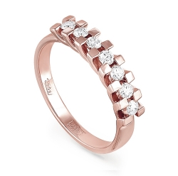 Женское кольцо из золота 585 пробы c бриллиантом