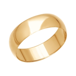 Обручальное кольцо без камней SOKOLOV