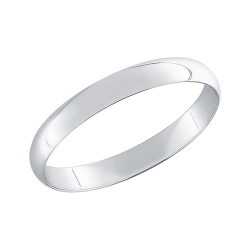 Обручальное кольцо из белого золота SOKOLOV