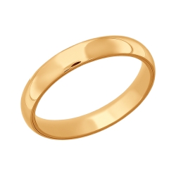 Обручальное кольцо из золота без камней SOKOLOV