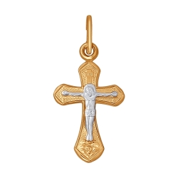 Крестик из золота без камней SOKOLOV
