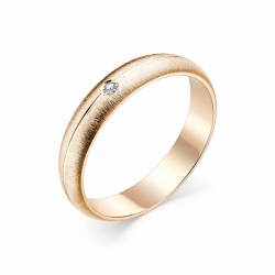 Золотое обручальное кольцо (Бриллиант)