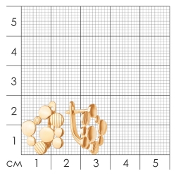 Серьги из красного золота