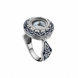 Часы-перстень серебряный Flora Афина