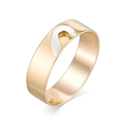 Обручальное кольцо из красного золота без камней