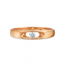 Т101018527 золотое кольцо с бриллиантом