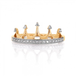 Т141016636 золотое кольцо с бриллиантами
