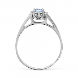 Т331017094 кольцо с топазом и бриллиантами