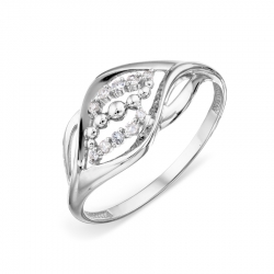 Т301018413 кольцо из белого золота с бриллиантом