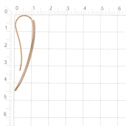 Т147028100 золотые длинные серьги с фианитами