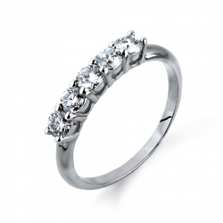 Т301014696 кольцо из белого золота с бриллиантами