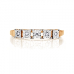 Т145613497 золотое кольцо с бриллиантами имитация крупного бриллианта