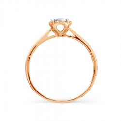 Т145618454 золотое кольцо с бриллиантом